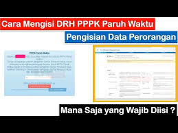 DRH PPPK Paruh Waktu & Download Jadwal Syarat Isi Format Pdf